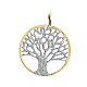 925 silver gold plated diamond Tree of Life pendant s1
