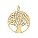 Pingente Árvore Vida diamantado dourado prata 925 s3