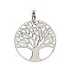 Ciondolo rotondo 2 cm argento 925 Albero della Vita diamantato s3