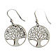 Tree of Life diamond earrings 2 cm 925 silver s3