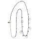 Necklaces with blue beads and hearts, 925 silver, 44 cm s5
