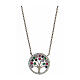 Tree of Life necklace with zircons, 925 silver s1