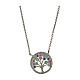 Tree of Life necklace with zircons, 925 silver s3