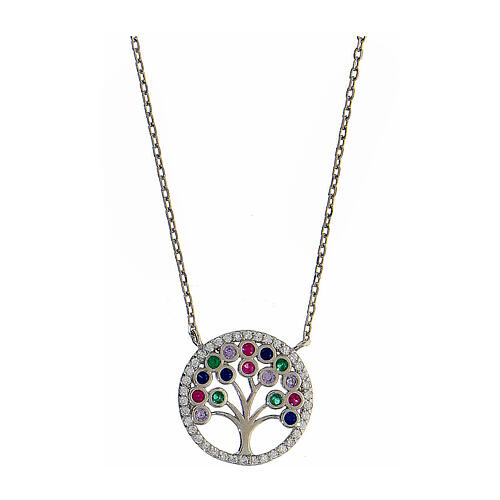 Collar Árbol Vida plata 925 zircones 1