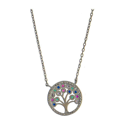 Collar Árbol Vida plata 925 zircones 3