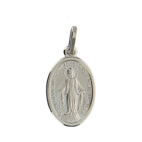 French Miraculous Mary pendant 1.7 cm in 925 silver 1