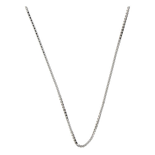 Łańcuszek wenecki, srebro 925, z okrągłym zapięciem federing, 50 cm 1