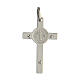 Crucifix St. Benedict in 925 silver rhodium plated 3x2 cm s3