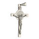 Saint Benedict cross pendant, rhodium-plated 925 silver, 6x2.5 cm s2