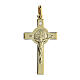 Saint Benedict crucifix pendant with a diamond, 14K gold, 3.64 g, 3 x 1.8 cm s1