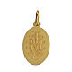 Pingente Medalha Milagrosa ouro amarelo 14K 2x1,5 cm 2 g s2