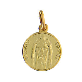 Pendente Sacra Sindone IHS oro 14 kt 2, 03 gr 1,5x1,2 cm
