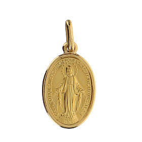 Miraculous Medal, 18K yellow gold, 2.22 g, 2x1.2 cm