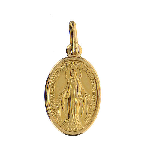 Miraculous Medal, 18K yellow gold, 2.22 g, 1,7x1.2 cm 1