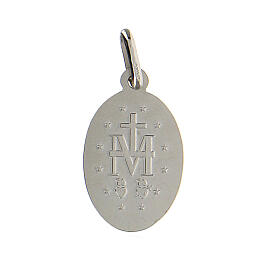 Miraculous Medal pendant, 18K white gold, 2.35 g, 2x1.2 cm