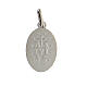 18 kt white gold pendant 2.35 gr Miraculous Madonna 2x1.2 cm s2