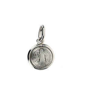 Saint Benedict pendant in 925 silver diam. 1.5 cm