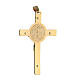 Croce San Benedetto pendente oro 18 kt 9,4 gr 6x3,5 cm s3