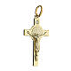 Saint Benedict crucifix with diamond, 18K gold pendant, 5.52 g, 4.5x2.5 cm s2