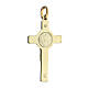 Saint Benedict cross in 14kt gold 5.5 g and diamond 4.5x2.5 cm s3
