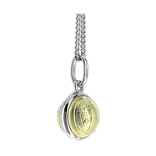 Saint Benedict pendant in 18k gold 925 silver 4 cm 2.8 g 2