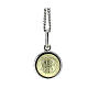 Saint Benedict pendant in 18k gold 925 silver 4 cm 2.8 g s3