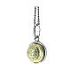 Saint Benedict pendant in 18k gold 925 silver 4 cm 2.8 g s4