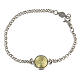 Bracelet with Saint Benedict medal, 18K gold and 925 silver s3
