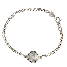925 sterling silver bracelet with Saint Benedict pendant
