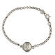 925 sterling silver bracelet with Saint Benedict pendant s1