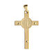 Linear cross St. Benedict 14kt gold 2.7 gr 3.5x2 cm s3