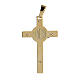 Pendente croce San Benedetto oro 14kt 4,7 gr 4,5x2,5 cm s3