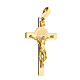 Pingente cruz de São Bento ouro 14K 4,5x2,5 cm 4,7 g s2