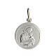 Saint Joseph medal 925 rhodium silver 1.2 cm in diameter s1