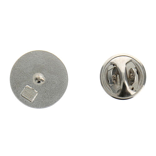 925 rhodium-plated tau silver lapel pin 2