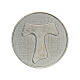 925 rhodium-plated tau silver lapel pin s1