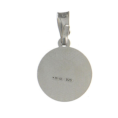 Ciondolo argento 925 croce di malta diametro 1 cm 2