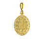 Medaille aus goldfarbigem Silber 925 mit Darstellung der wundertätigen Madonna s3