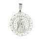 925 silver filigree medallion Virgin Mary s1
