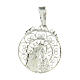 Virgin with Child medal of 925 silver filigree s1