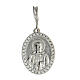 Saint Benedict's medal of rhodium-plated 925 silver s1