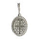 Saint Benedict medal 925 rhodium silver s3