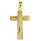 Cross-shaped pendant of gold plated 925 silver s1