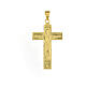 Cross-shaped pendant of gold plated 925 silver s3