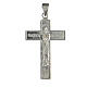 Cross-shaped pendant with Our Lady of Sorrows, rhodium-plated 925 silver s2
