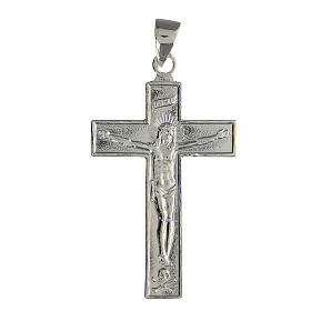 Ciondolo argento 925 rodiato color argento croce Maria Addolorata