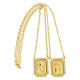 Scapular with rhinestones, gold plated 925 silver s3