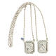 Scapular with cubic zirconia Mary Jesus in 925 silver s3