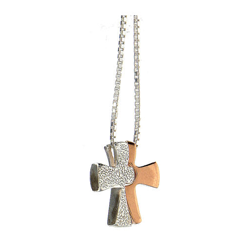 Necklace chain with puzzle-like cross, 925 silver 4