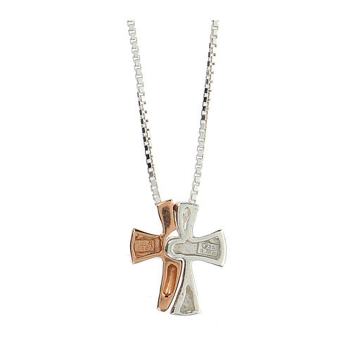 Necklace chain with puzzle-like cross, 925 silver 5